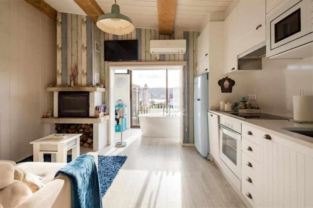 Mar No Camino Terraza Banera Con Vista Al Mar Villa Brens Eksteriør billede