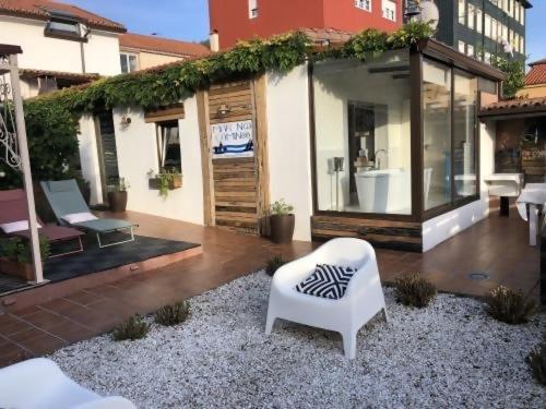 Mar No Camino Terraza Banera Con Vista Al Mar Villa Brens Eksteriør billede